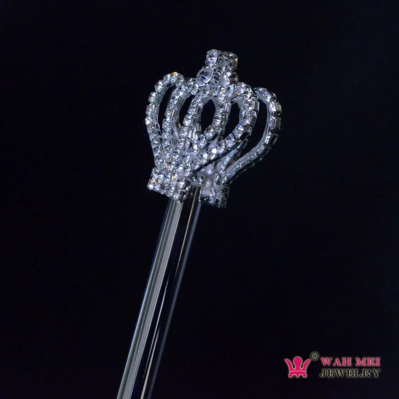 Scepter палочки со стразами Хрустальная корона двухсторонняя модная Бижутерия Аксессуары для игр реквизит для конкурса короны вещи Mk023
