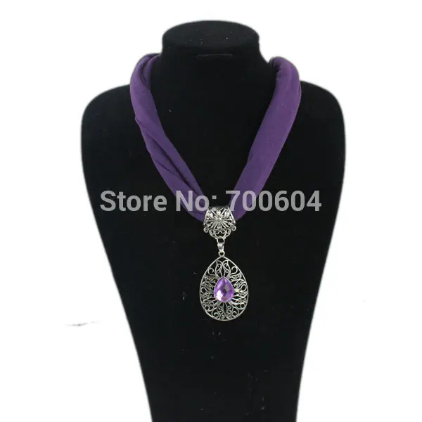 vintage imitation jewelry Fabric Choker Water Drop woman ladies girls jersey collar Pendant charm necklace scarves accessories | Украшения