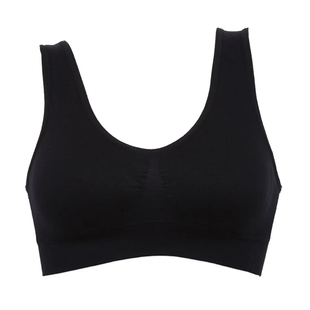 Бюстгальтер жилет 3 шт. женский двухслойный бесшовный дышащий спортивный для