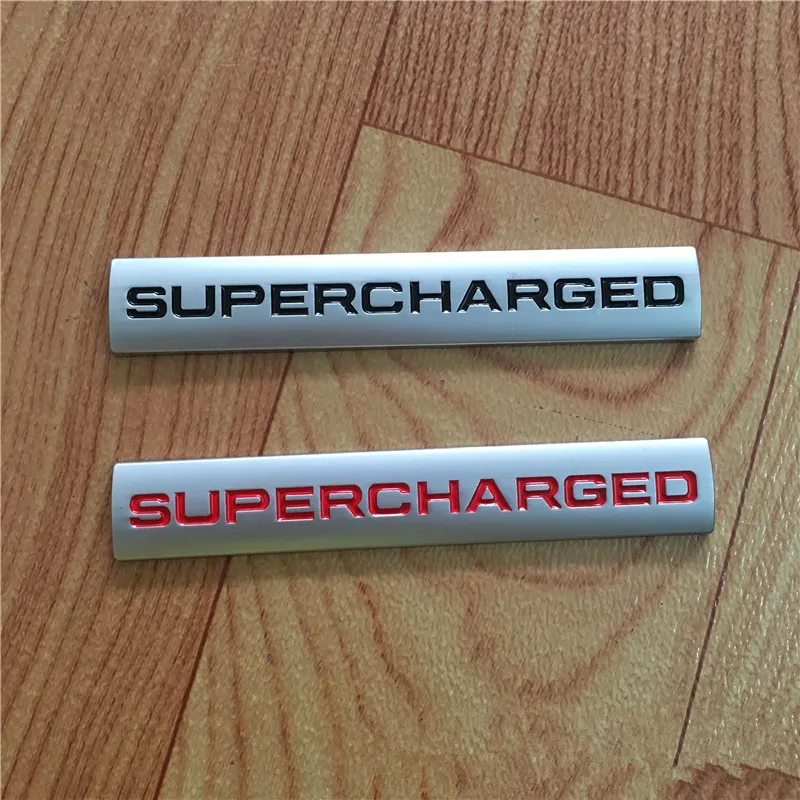 1X 3D цинковый сплав металла Supercharged для двигателя, крыла капот багажника стикер значок с эмблемой для Range Rover L322 Vogue автомобиль-Стайлинг