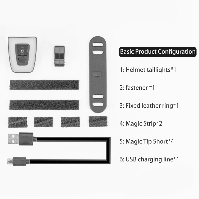 Новый велосипедный фонарь шлем задний зарядка через USB водонепроницаемый для