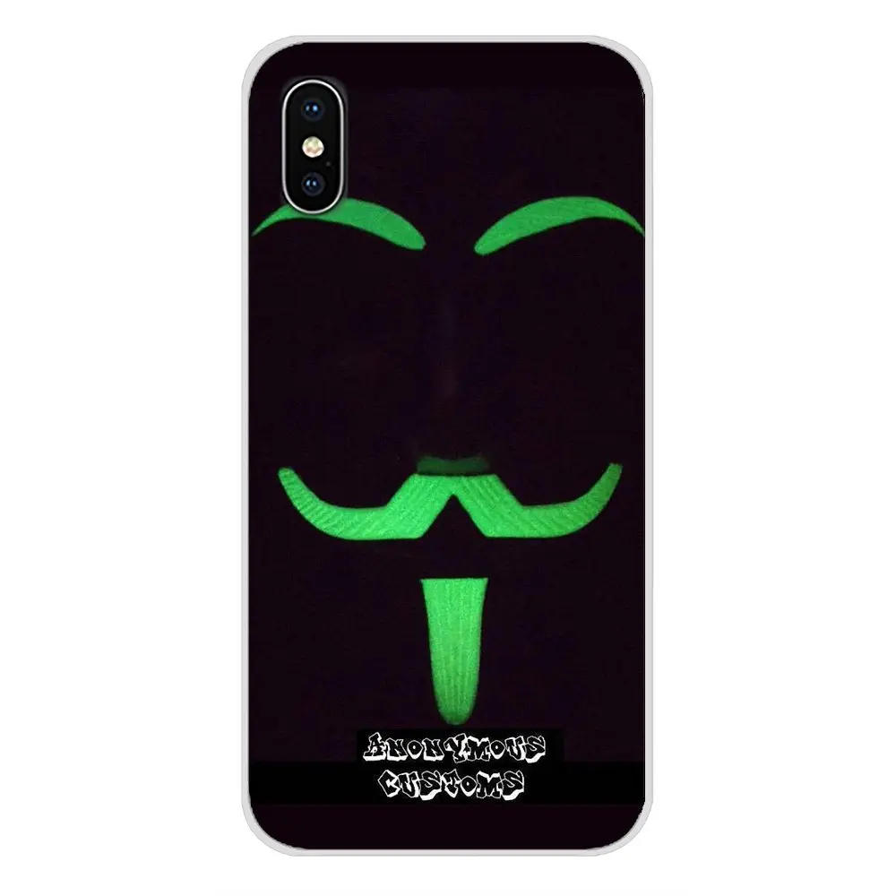 Для Oneplus 3T 5T 6T Nokia 2 3 5 6 8 9 230 3310 1 7 Plus 2017 2018 Guy Fawkes Anonymous Mask TPU Прозрачный чехол |