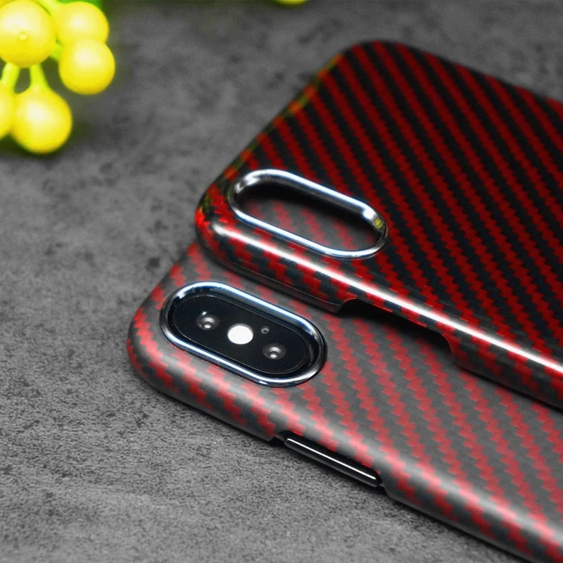 Ультратонкий чехол накладка из углеродного волокна для iPhone XS MAX роскошные чехлы