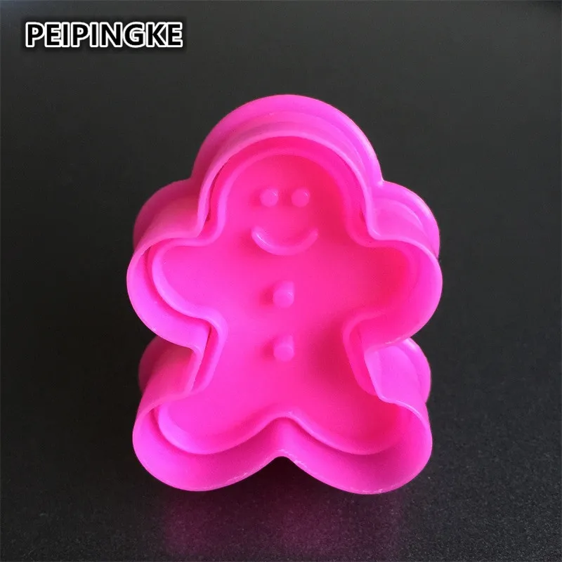 Рождественское украшение для печенья имбирный человек форма поршень резаки