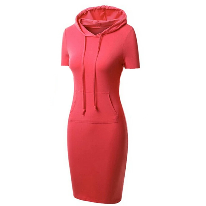 Женское однотонное платье свитшот в полоску с капюшоном новинка 2019 весенне