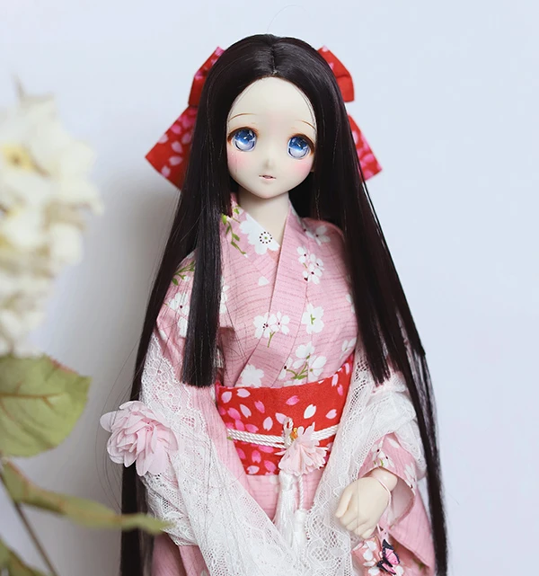 Детская игрушка ручной работы аксессуары для кукол 1/6 1/4 1/3 BJD/SD парик черная ночь