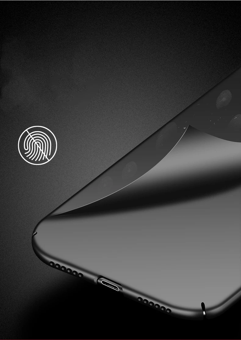 Ультра тонкий матовая жесткая оболочка чехол для iphone X XR XS max 8 7 6 6s плюс|Бамперы| |