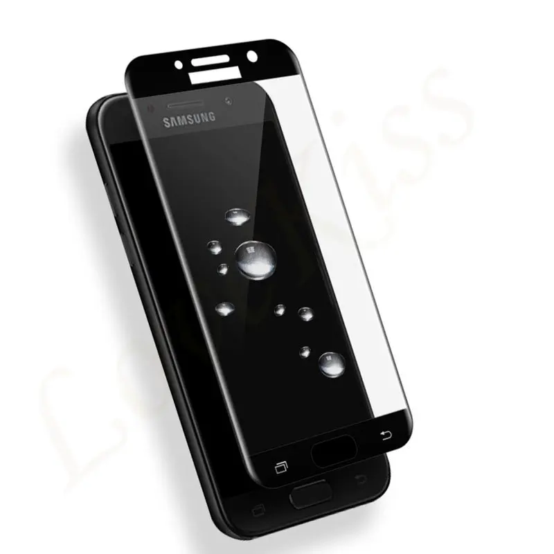 Curved Full Cover Screen Protector For Samsung Galaxy A3 A5 A7 2017 A520 A720 A320 A520F A720F Tempered Glass Coverage Film Case | Мобильные
