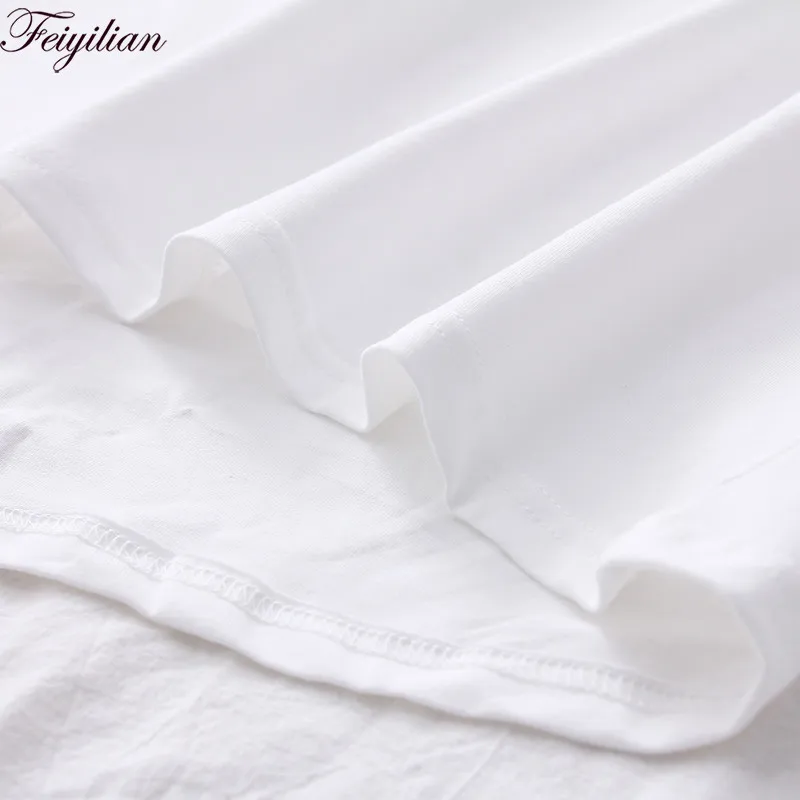 Женская футболка с короткими рукавами летняя хлопковая Футболка в стиле