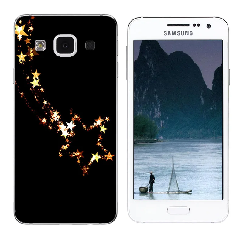 Чехол для Samsung Galaxy A3 2015 мягкий чехол из ТПУ с принтом снежинки A3000 A300F чехлы