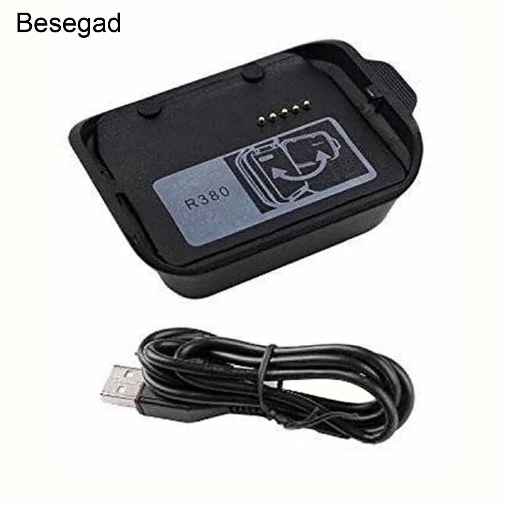 Зарядная док станция Besegad с USB кабелем для Samsung Galaxy Gear Fit 2 R380 R 380 аксессуары умных