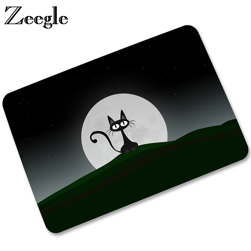 Zeegle Living Room Carpet Doormat Anti-slip Bathroom Rugs Kitchen Absorption Floor Mat Kids Bedroom Foot | Дом и сад
