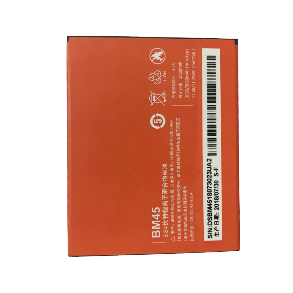 Xiao mi оригинальный BM45 аккумулятор мобильного телефона для Xiaomi Redmi Note 2 Hong Note2