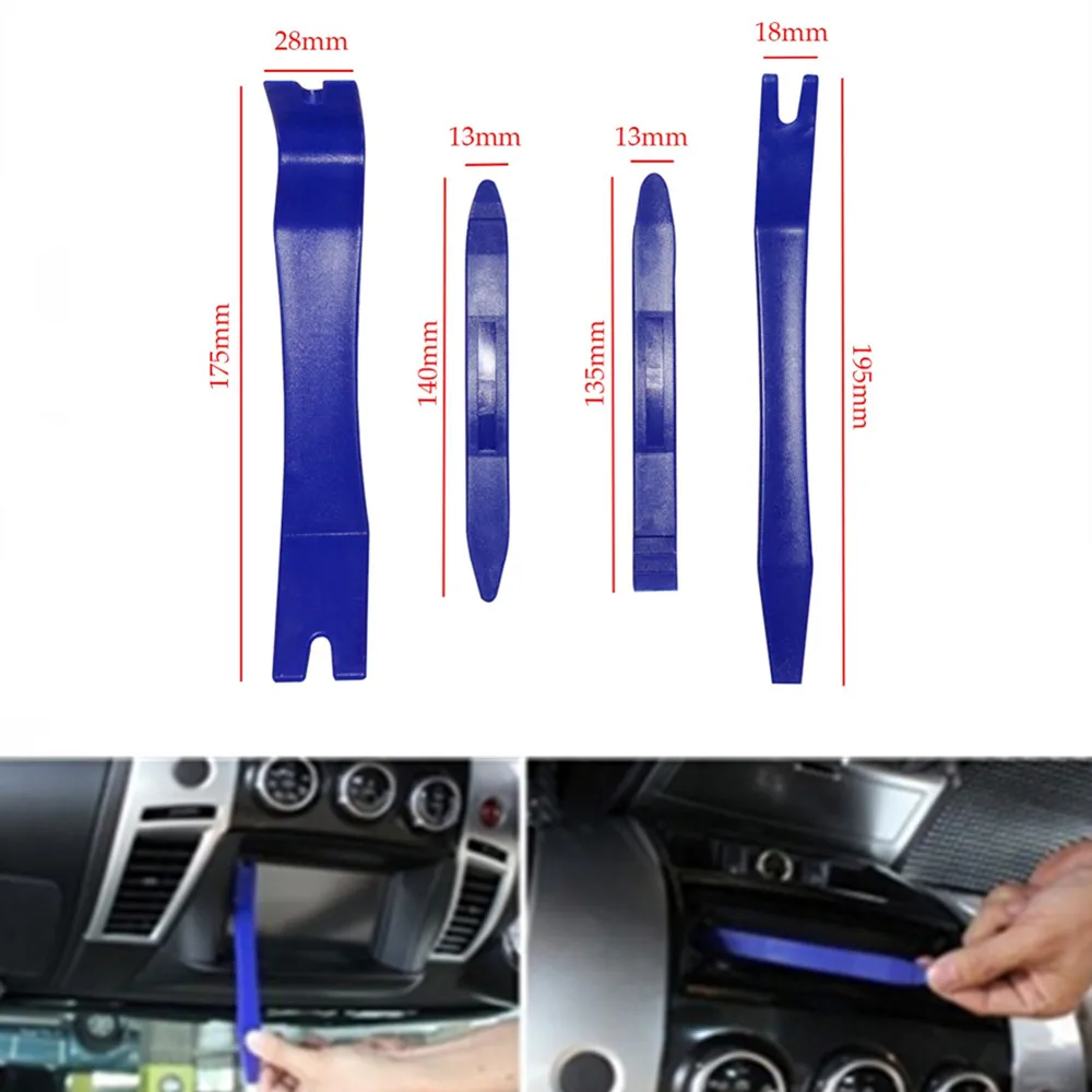 4 шт. портативный автомобильный радиоприемник панель дверных зажимов обшивка