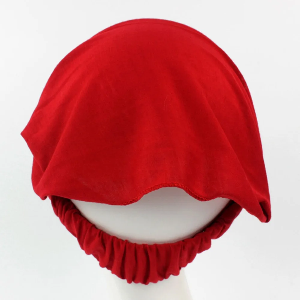 Модная женская хлопковая повязка на голову шейный однотонный головной шарф 3 в 1| |