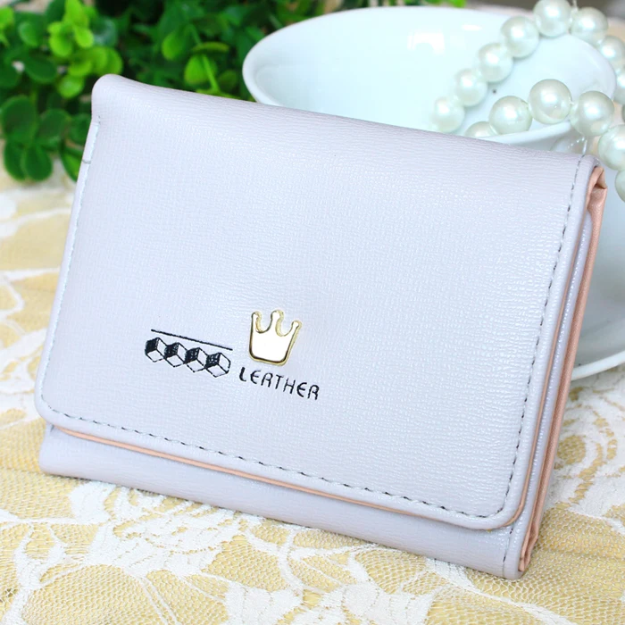 Женские кошельки дамские короткие искусственный Кошелек для монет брендовый