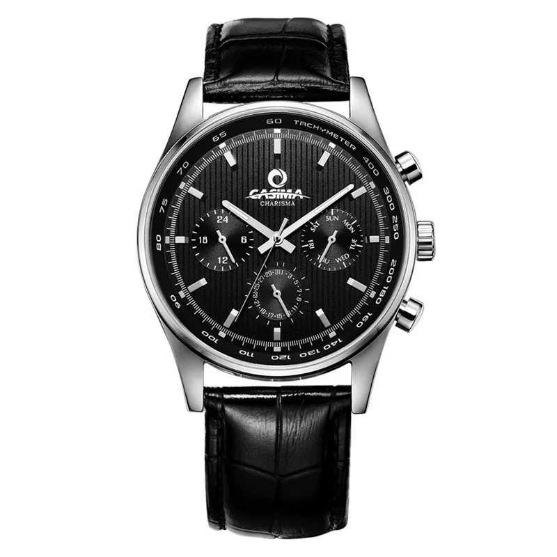 Мужские часы Роскошные Классические наручные Модные Бизнес кварцевые черный