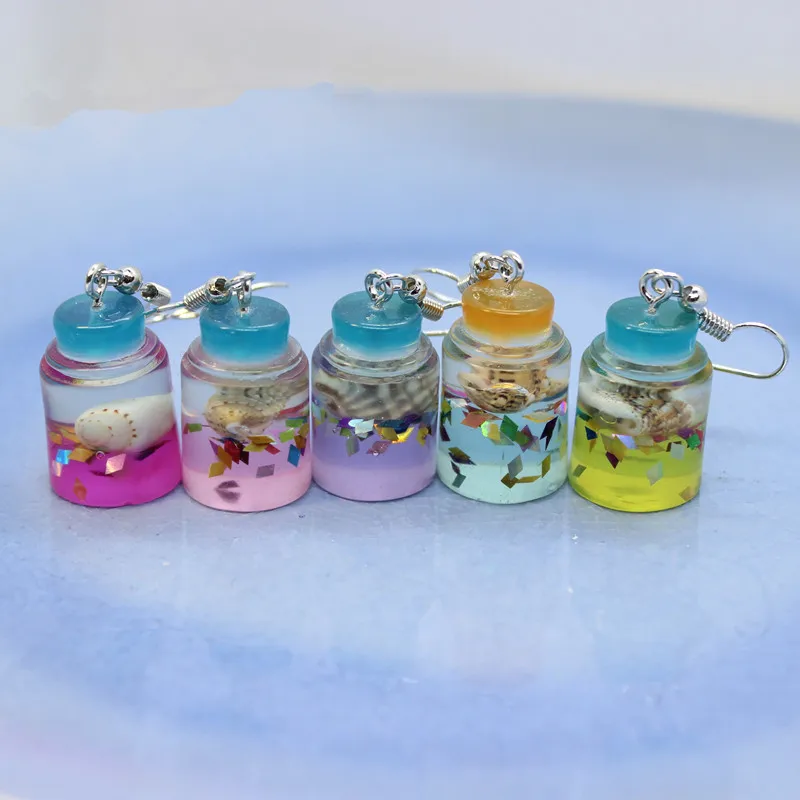 

Серьги с забавной имитацией ракушек женские модные креативные украшения ручной работы «сделай сам»