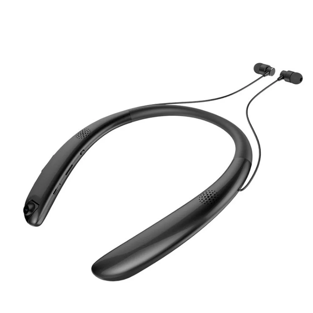 Bluetooth наушники стерео спортивные выдвижной шейный Браслет Беспроводная