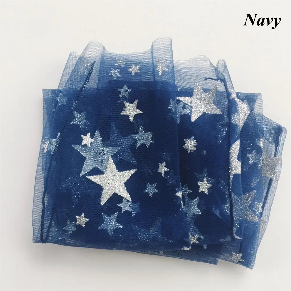 Navy Blue Sock Женские модные блестящие Мягкие сетчатые носки со звездами, прозрачные эластичные повседневные короткие носки, летние носки из пряжи глянцевый золотистый Серебристый - Цвет: Navy Blue Sock