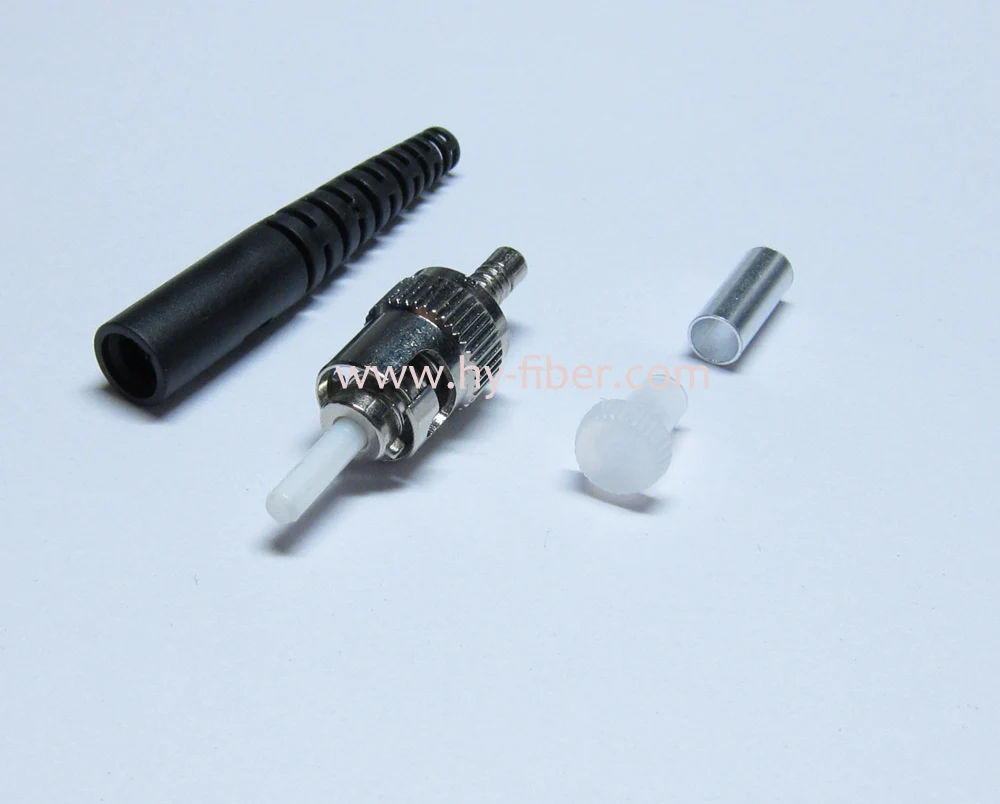 200 шт. ST набор оптических волоконных коннекторов SM Simplex PC металлический корпус