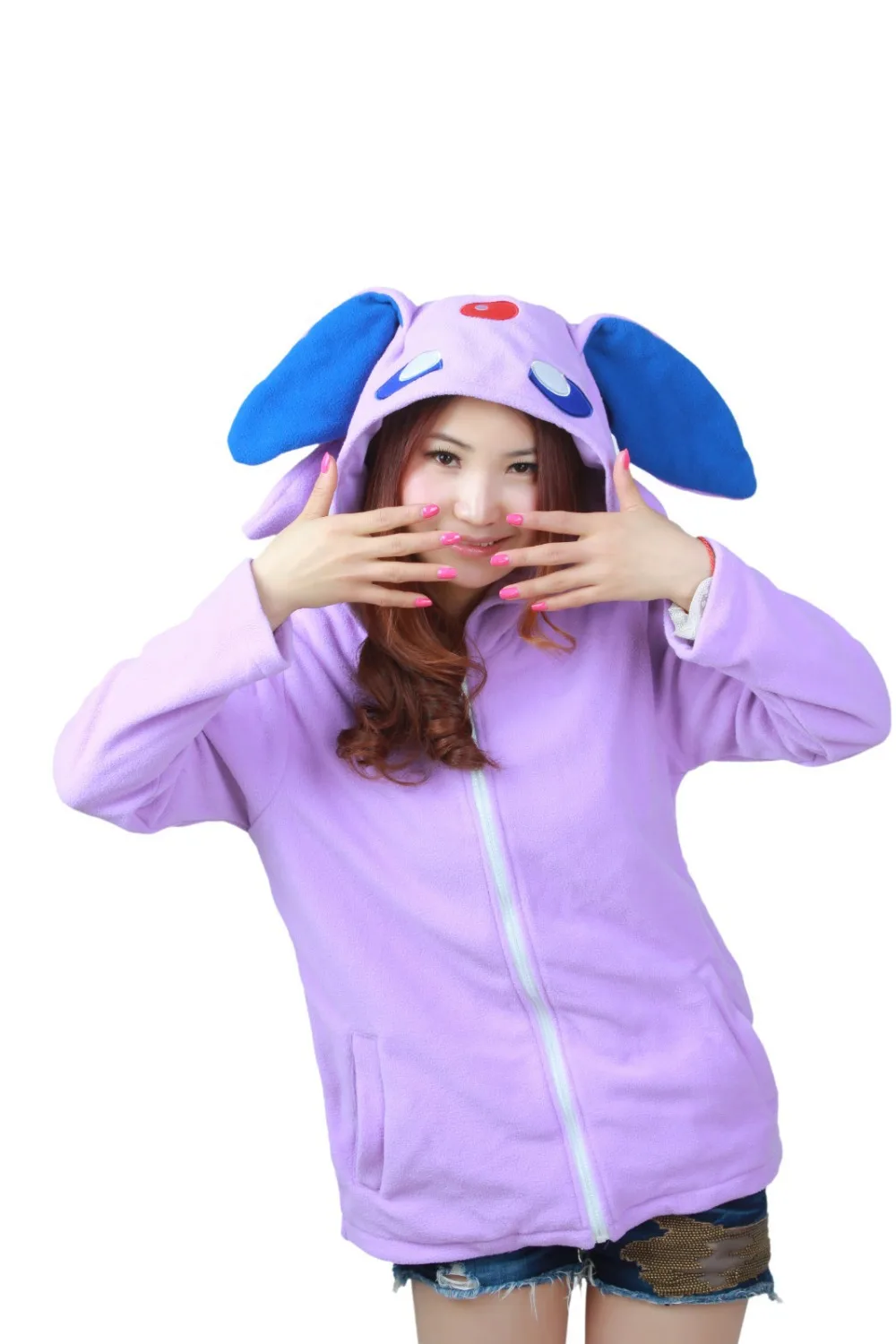 Мультфильм Аниме Покемон худи эспеон флис для женщин мужчин взрослых Косплей