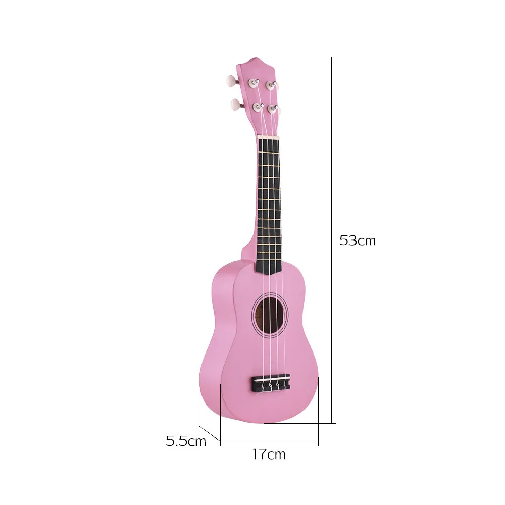 2" Акустическая Укулеле сопрано Ukelele красочный набор укулеле Липа с сумкой ремень uke струны выбирает тюнер