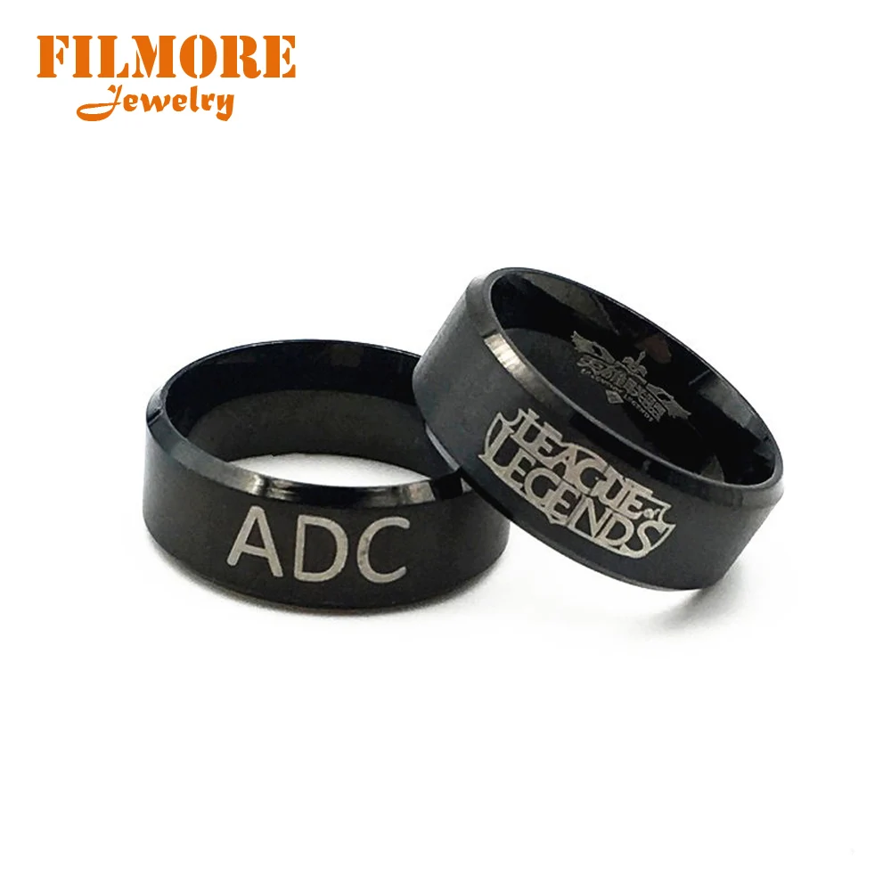 League of Legends Ring - Hot Game LOL Logo | 5 Style Options - ADC TOP MID JUNGLE SUPPORT | Titanium Stainless Steel Fashion Ring for Fans image 4