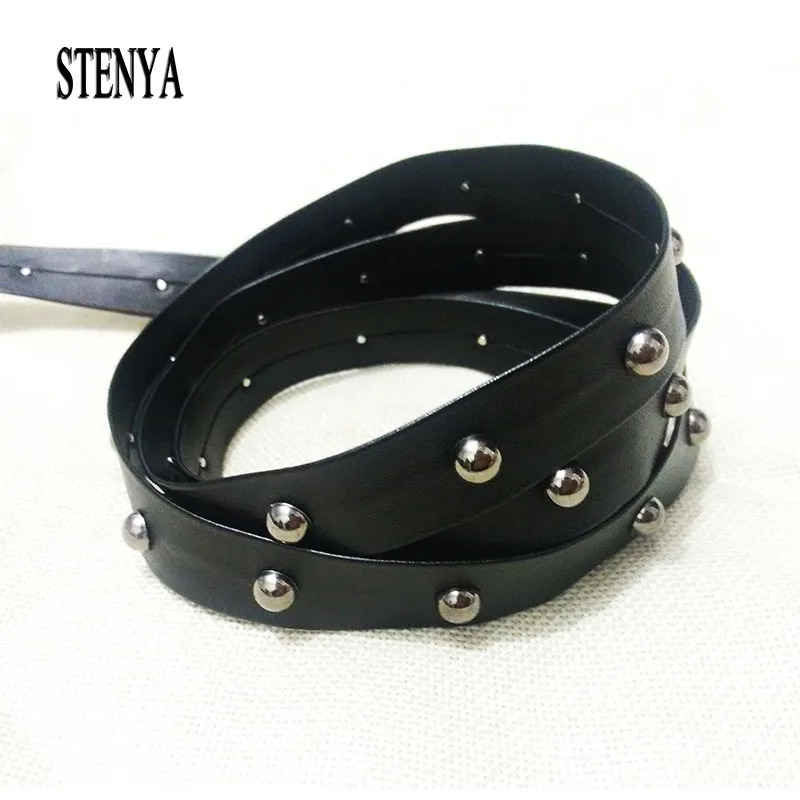 Ожерелье чокер из искусственной замши кожаные шнуры веревка с заклепками