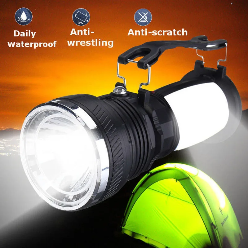 

HOT Solar Power Lamp Rechargeable Battery LED Flashlight Outdoors Camping Tent Light Lantern Lamp NDS66