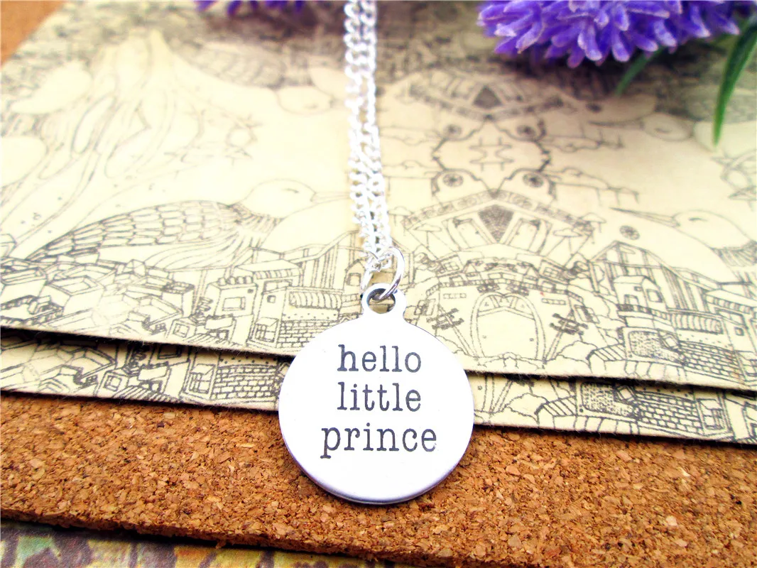 3 шт./лот модное ожерелье из нержавеющей стали с подвеской hello little prince ювелирные изделия подарок больше