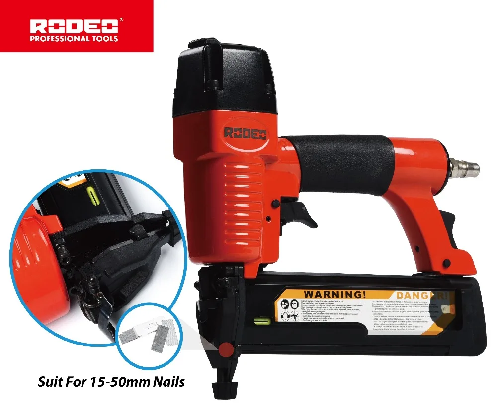 RODEO AN8302 воздушный гвоздильщик 120PSI GA18 15-50 мм маникюрные инструменты