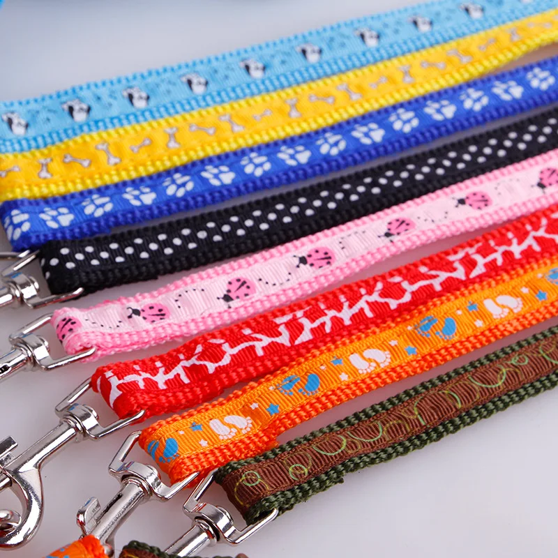 Набор поводков для летних собак милые цветные нейлоновые поводки маленьких