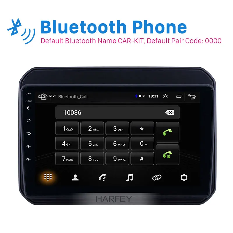 Harfey 9 &quotAndroid 8 1 GPS автомобильное радио для Suzuki IGNIS 2016-2018 с Bluetooth USB WIFI AUX поддержка
