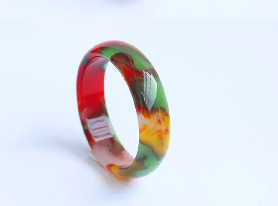 

fine jewelry Natural Colorful Jade Bracelet Ice Seed Jade qi cai jade drop shipping