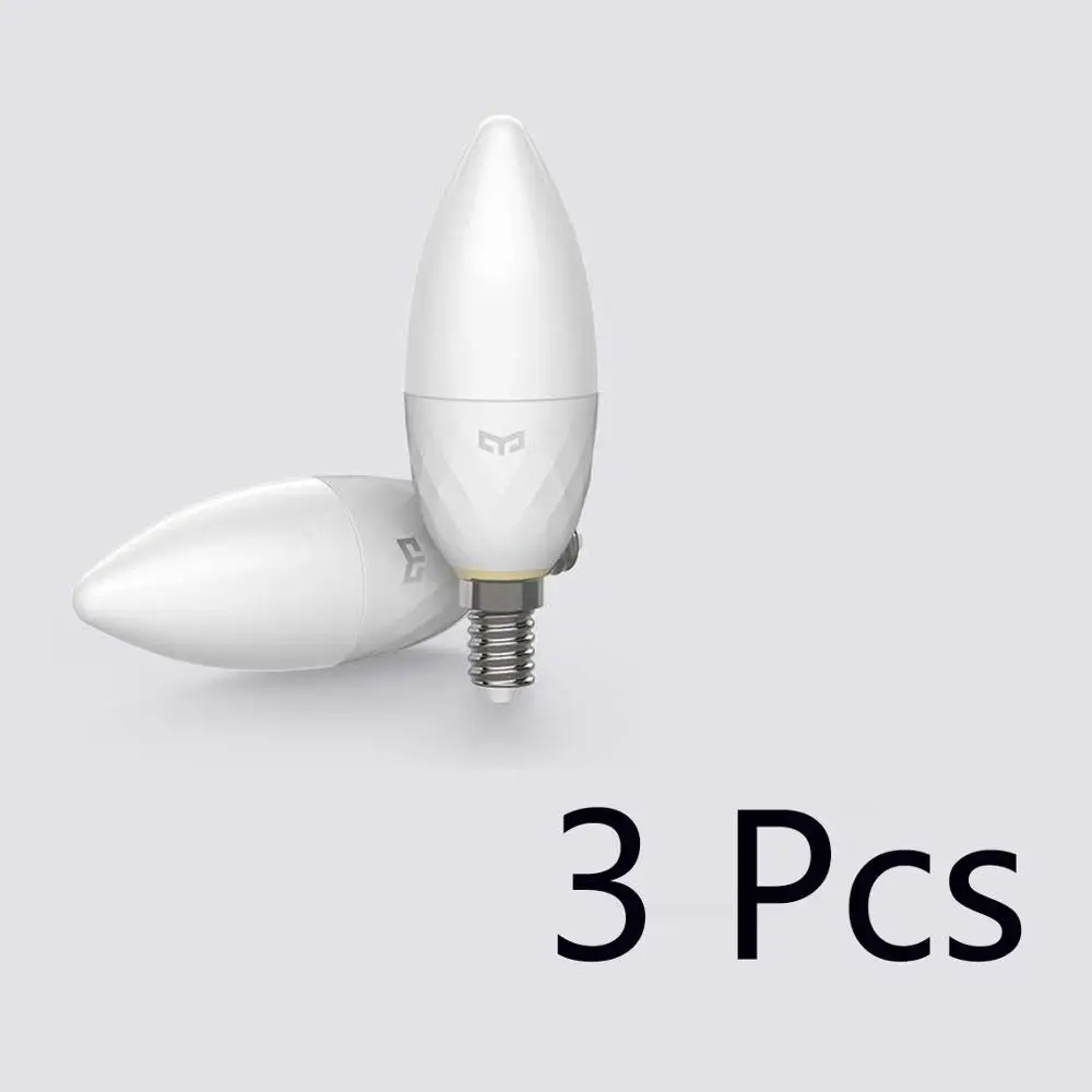 candle light 3pcs Xiao mi jia Yee светильник умный светильник источник набор Bluetooth сетка издание умный светильник лампа вниз светильник Точечный светильник работа с mi Home App - Цвет: candle light 3pcs
