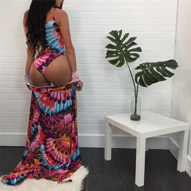 Для женщин Летняя Пляжная одежда из шифона бикини костюм накидка Восточный халат