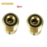 2pcs brass pressure washer hose connector adaptor faucets washing machine sprayer connect fitting pipe to 14 female car washer