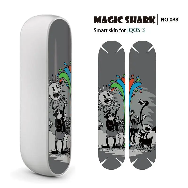 Magic Shark Skeleton Popeye Merry Christmas Batman Tiger Code Skull 2.5D Case Cover Wrap Sticker for IQOS 3 3.0 085-100 | Мобильные