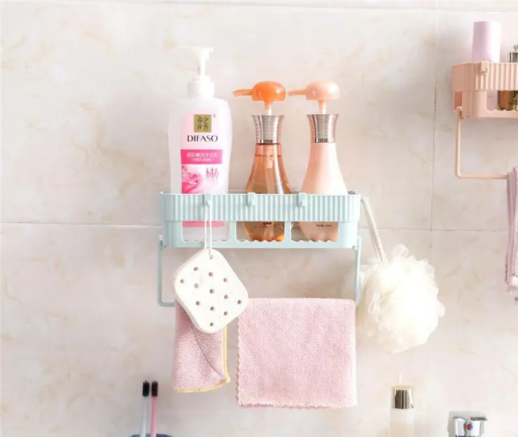 Креативная полка для ванной комнаты с полотенцем клейкая хранения Badkamer Rek