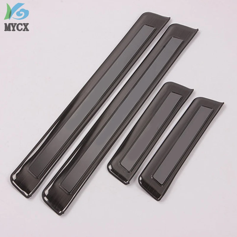 

Car Door Sill Scuff Plate Guards Protector Cover Trim For Hyundai Lafesta 2018-2019 Car Styling Car Accessories