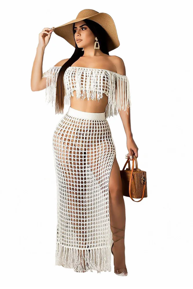 Пляжные купальные костюмы Coverup Outings Kaftan летнее платье 2 комплекта женские накидки с кисточками парео саронг размера плюс Tunica купальники