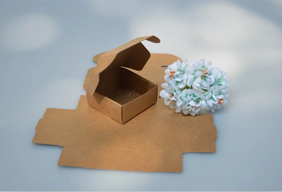 11 23 Алиса коричневые коробки из крафт бумаги для конфет/сладких 50 шт./лот