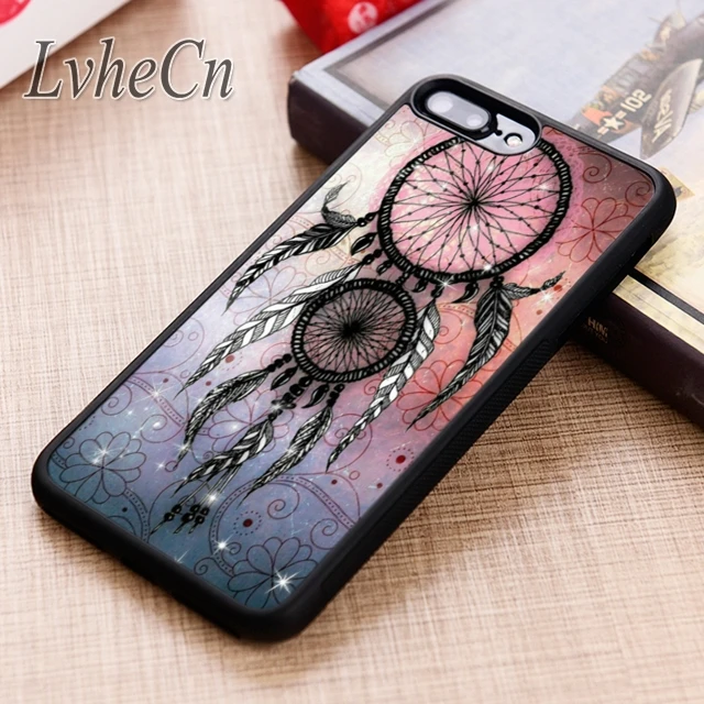 Модный чехол LvheCn в стиле бохо с ловцом снов для iPhone 5 6 6s 7 8 plus X XR XS max 11 12 Pro Samsung Galaxy S8