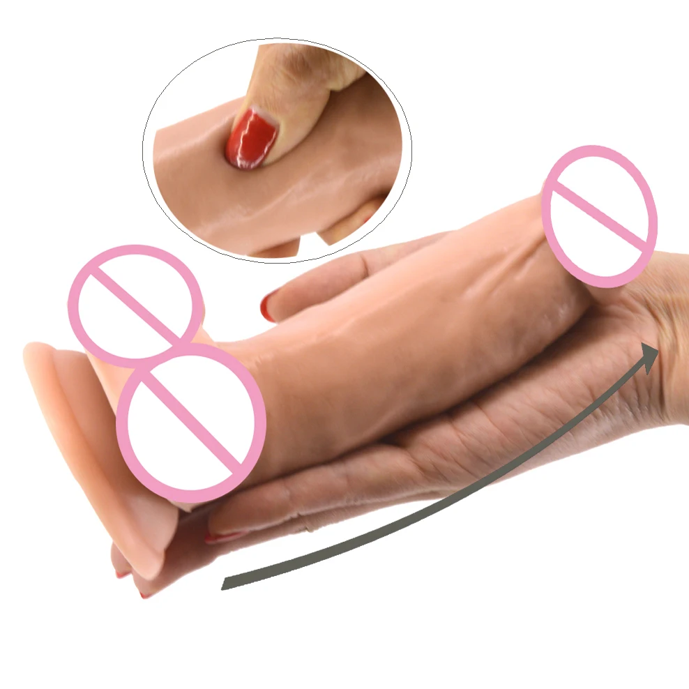 Реалистичный фаллоимитатор FAAK с присоской искусственный пенис товары для