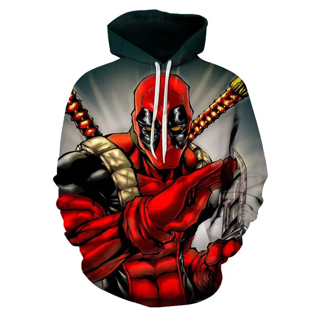 Дэдпул, худи, костюм с капюшоном, модный, размера плюс, hoddie, топ для мужчин wo, мужские толстовки, хип-хоп спортивная одежда - Цвет: WY90