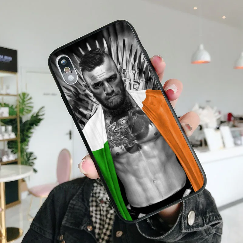 TPU UFC Conor Mcgregor король Мягкий ТПУ силиконовый чехол для телефона для iPhone 6splus 7Plus 8Plus SE 5 5S 6 6S 7 8 MAX XR XS X10 - Цвет: TPU