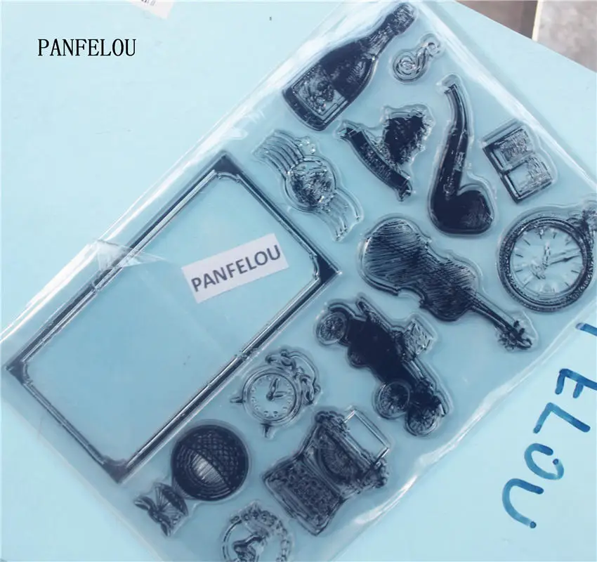 

Штамп для скрипки PANFELOU, прозрачный, силиконовый, для рукоделия, скрапбукинга, изготовления открыток, украшения для фотоальбома
