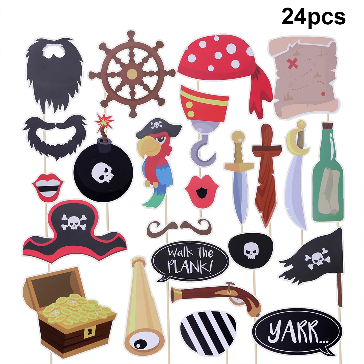 24 шт. серия пиратских сокровищ для мальчиков реквизит фотосессии забавный