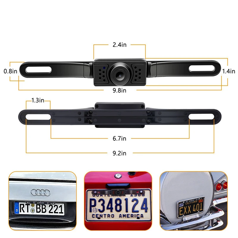 YuanTing Car Rear View Reversing Camera with Angle 14 LED Lights Night Vision IP68 Waterproof Universal Backing Guide Lines | Автомобили и